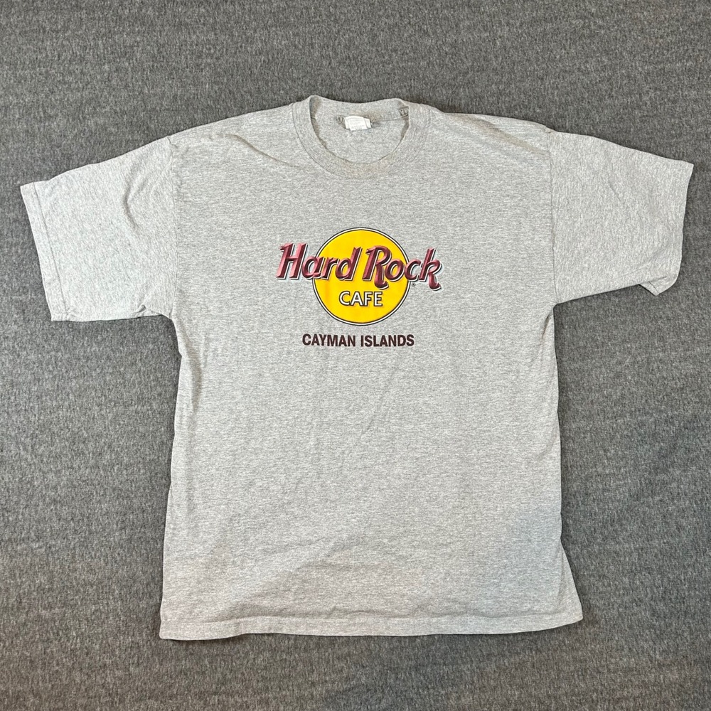 Hard Rock Cafe T-Shirt Cayman Islands Graphic Print Tee Mens Size‎ Large